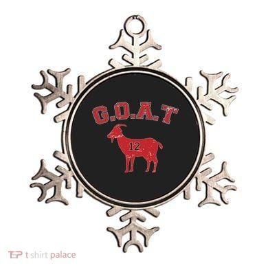 Goat 12 New England Football Fan Ornament