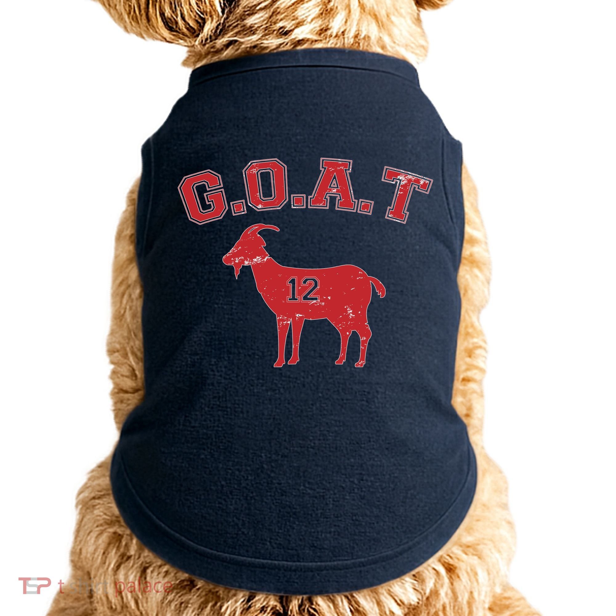 Goat 12 New England Football Fan Doggie Tank