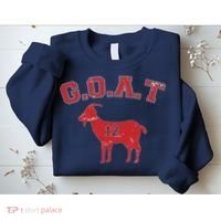Goat 12 New England Football Fan Sweatshirt thumb 2