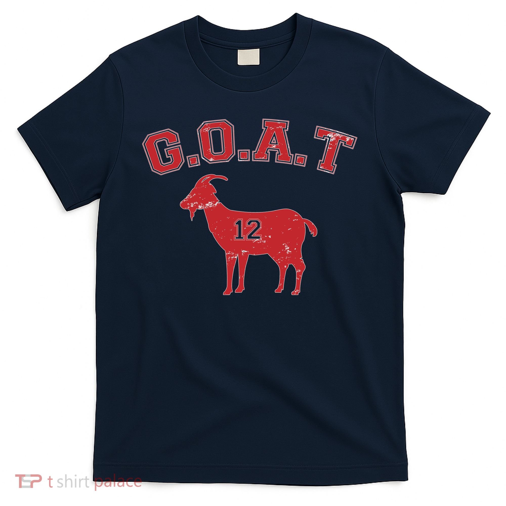 Goat 12 New England Football Fan T-Shirt