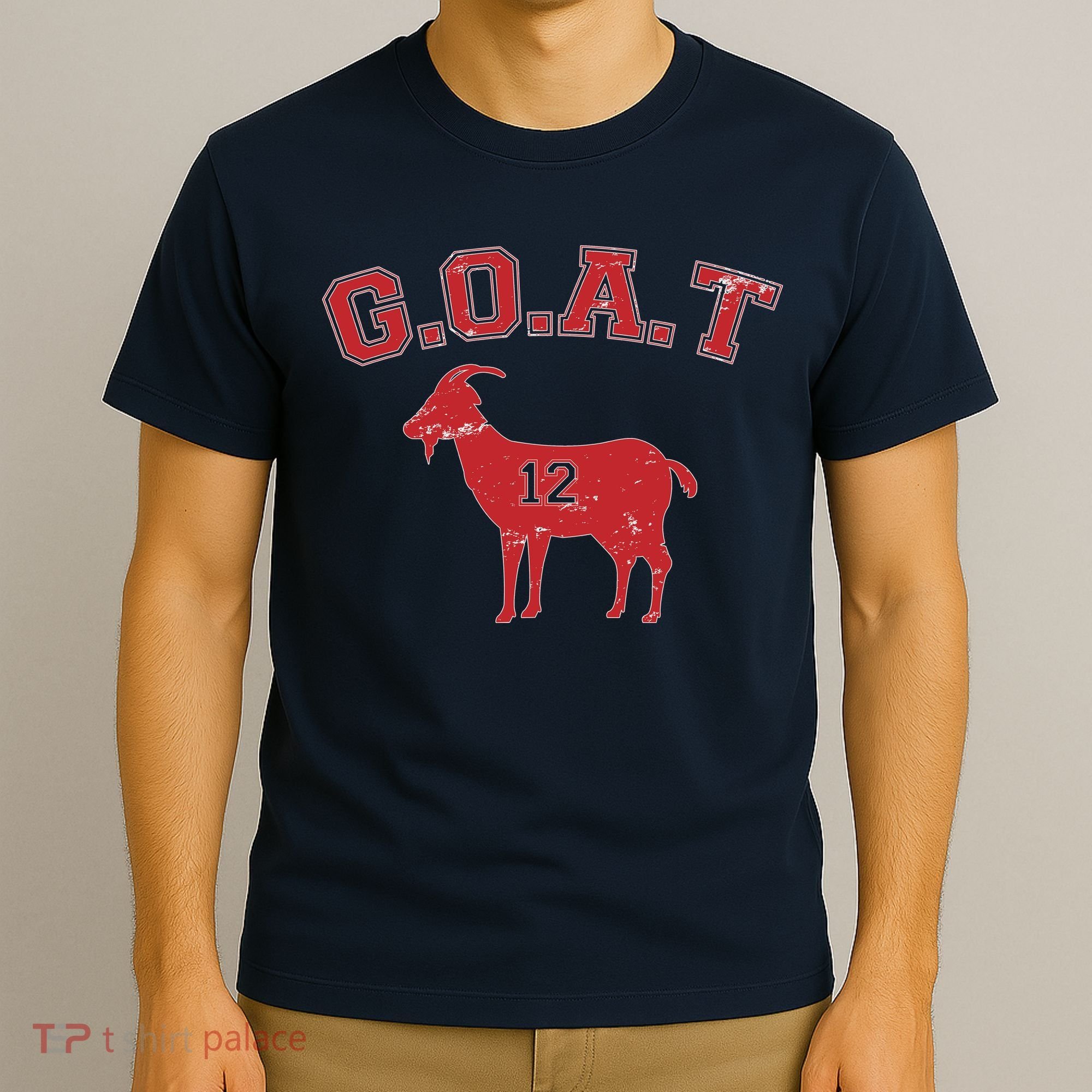 Goat 12 New England Football Fan T-Shirt