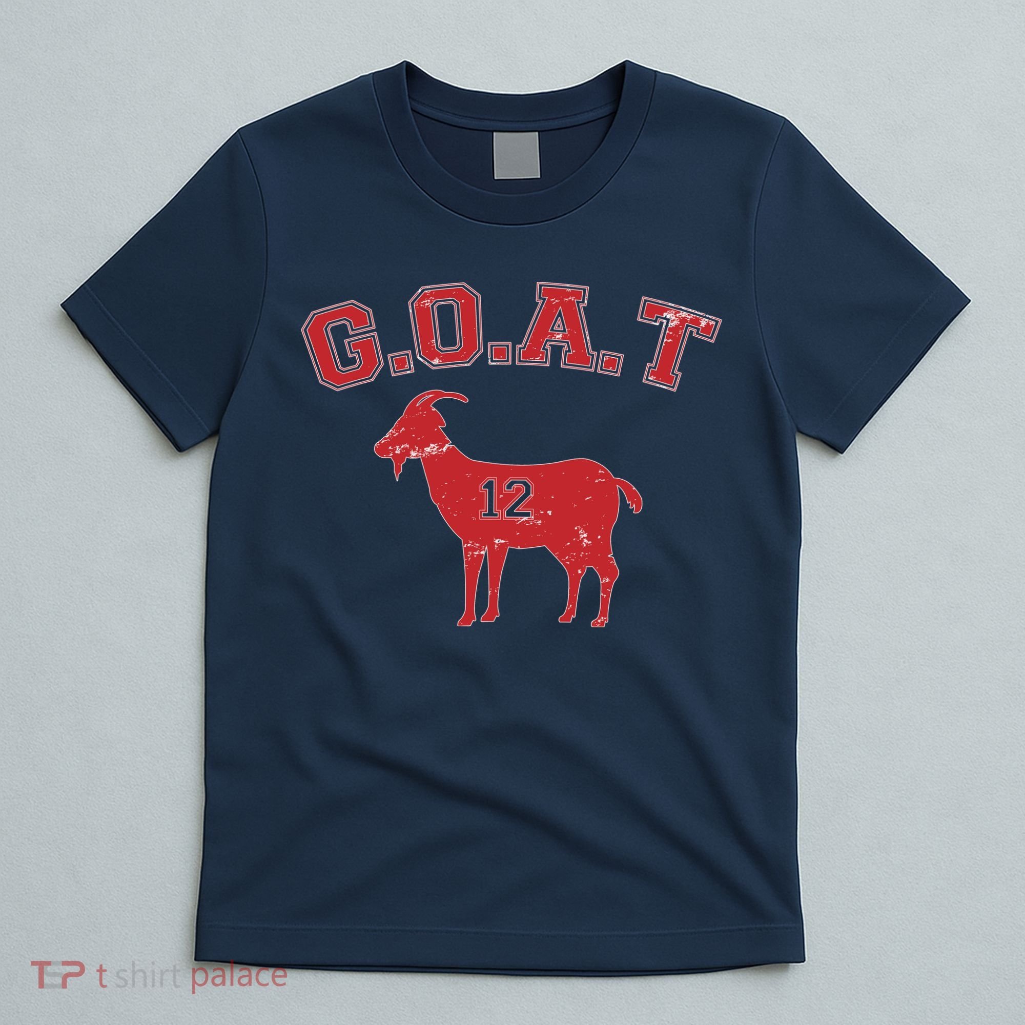 Goat 12 New England Football Fan T-Shirt