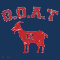 Goat 12 New England Football Fan T-Shirt thumb 7