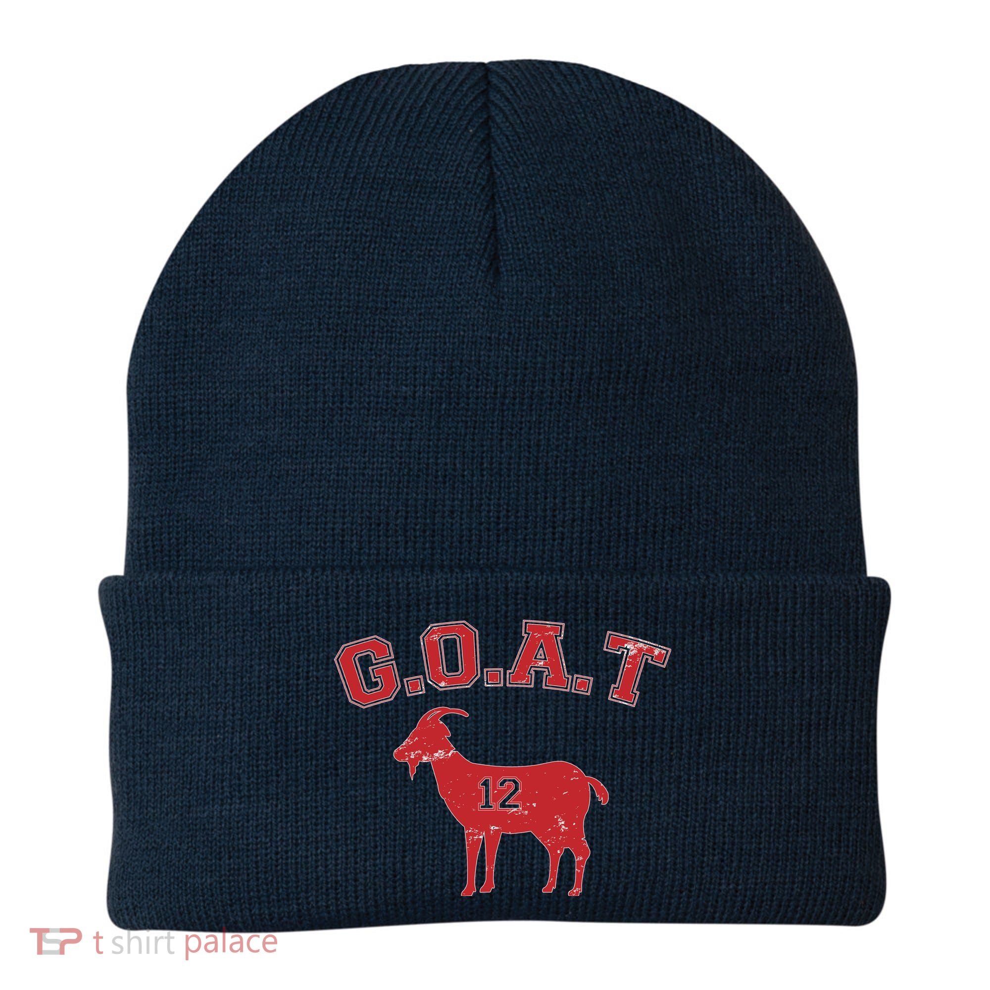 Goat 12 New England Football Fan Beanie