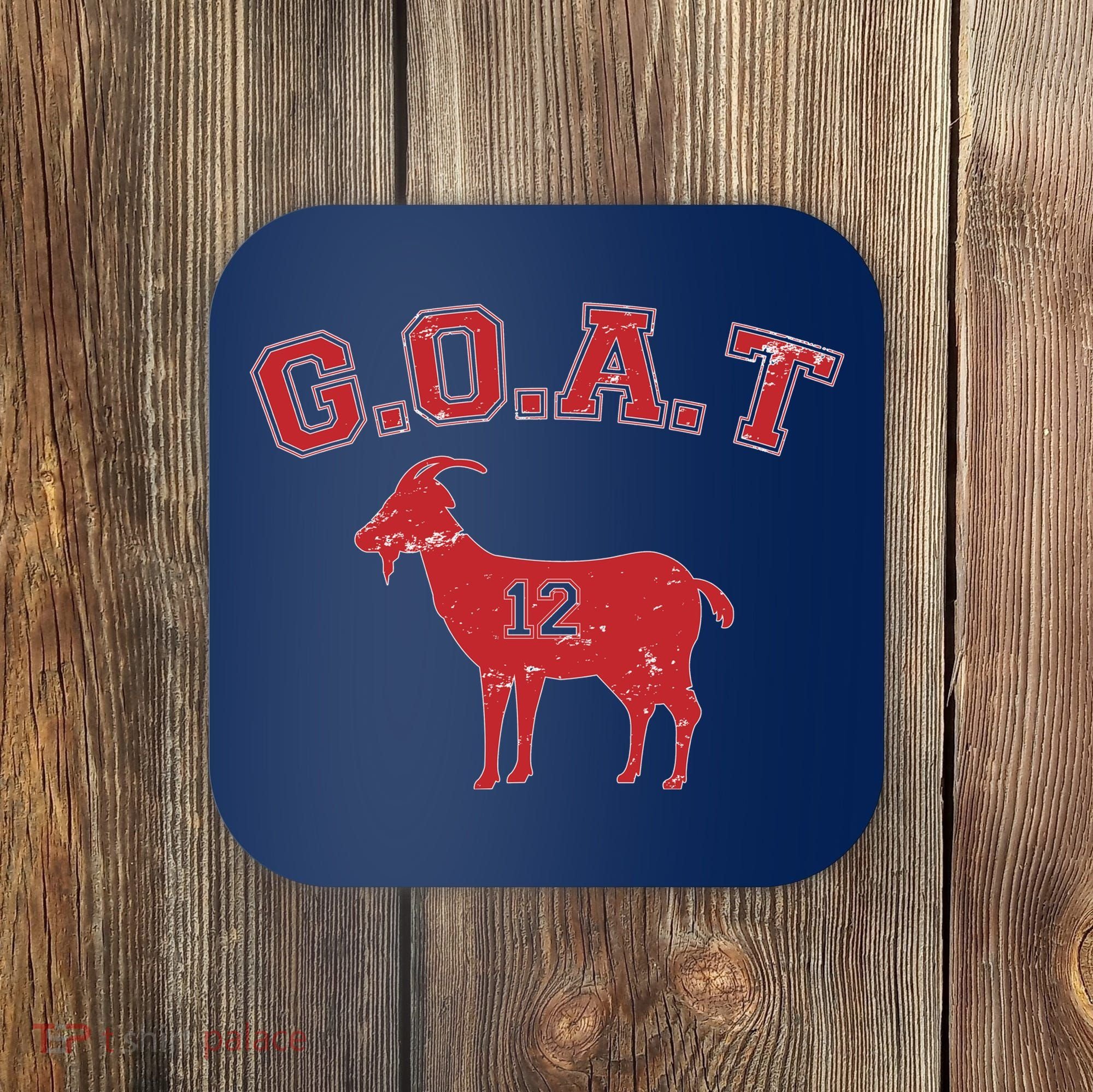 Goat 12 New England Football Fan Coaster