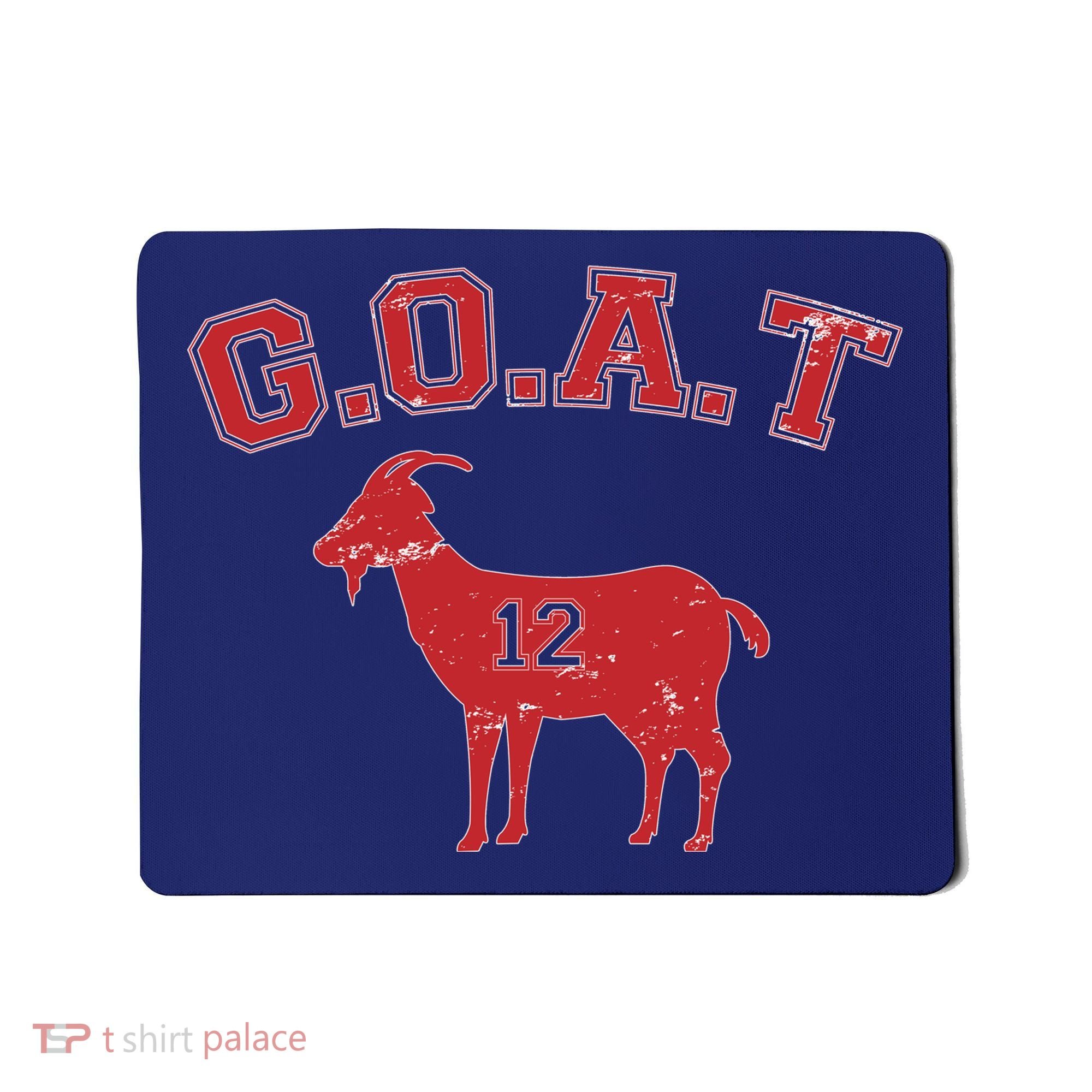 Goat 12 New England Football Fan Mousepad