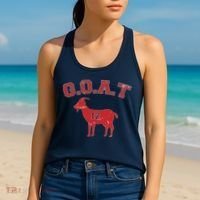 Goat 12 New England Football Fan Women's Tank Top thumb 2