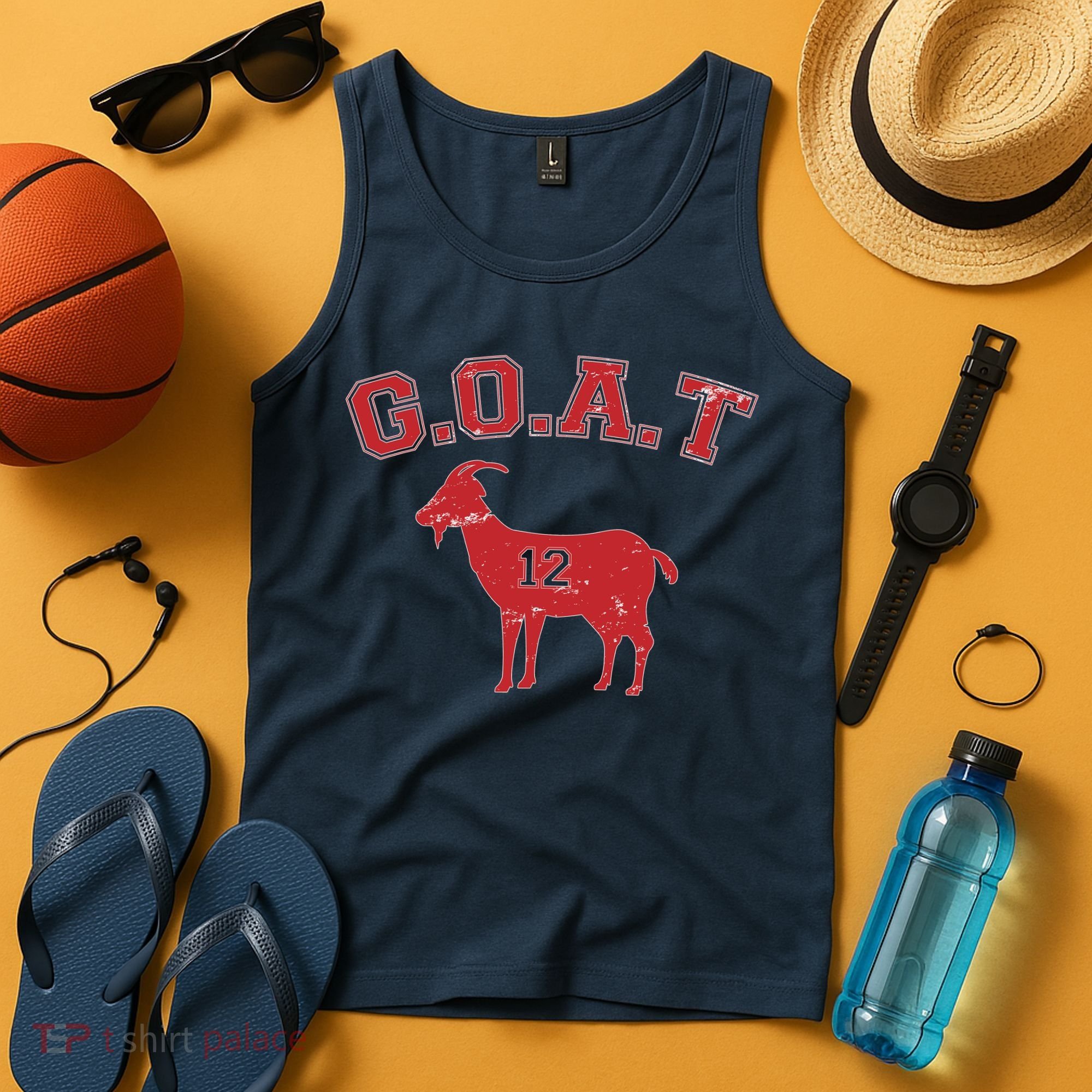 Goat 12 New England Football Fan Tank Top