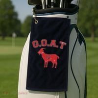Goat 12 New England Football Fan Golf Towel thumb 2