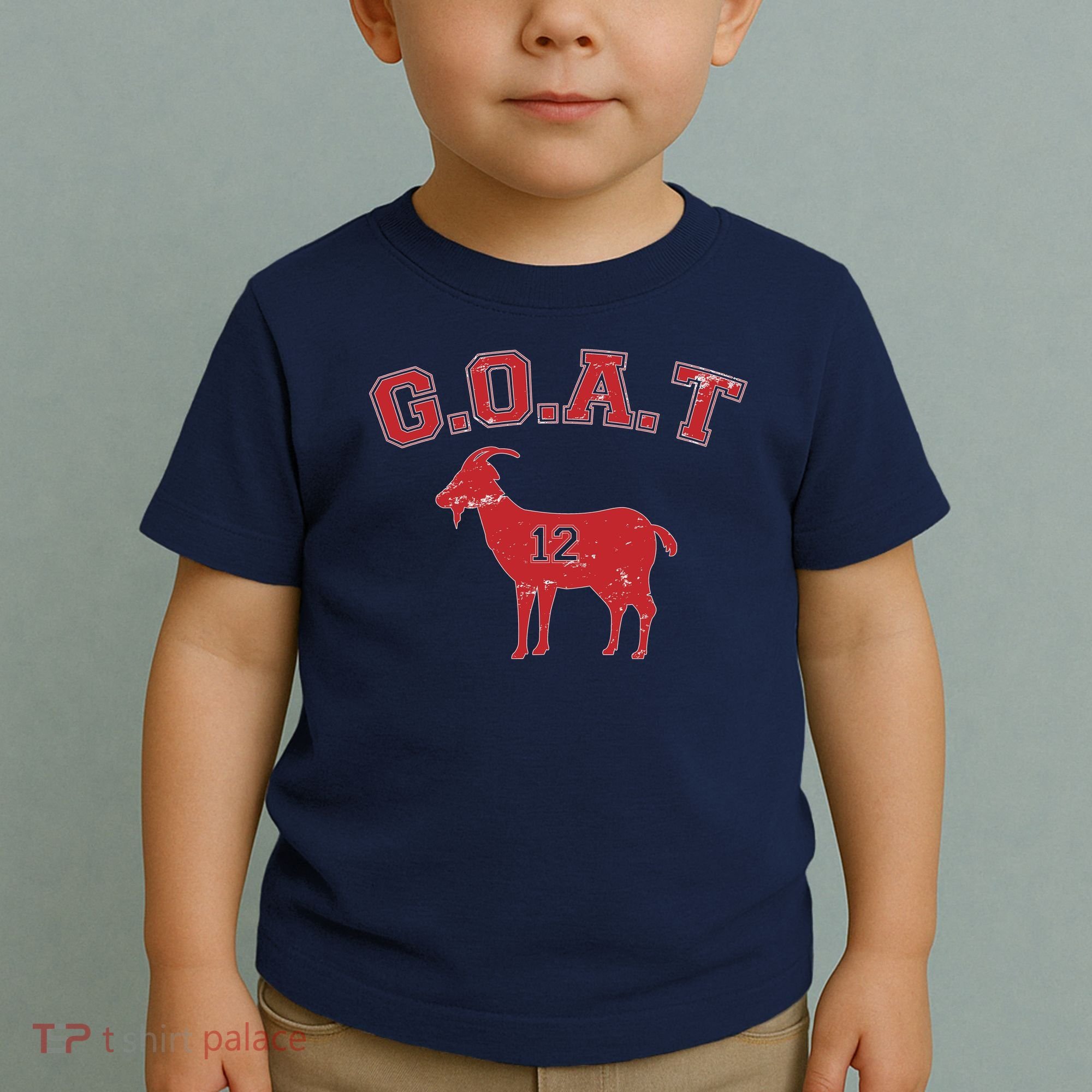 Goat 12 New England Football Fan Toddler T-Shirt