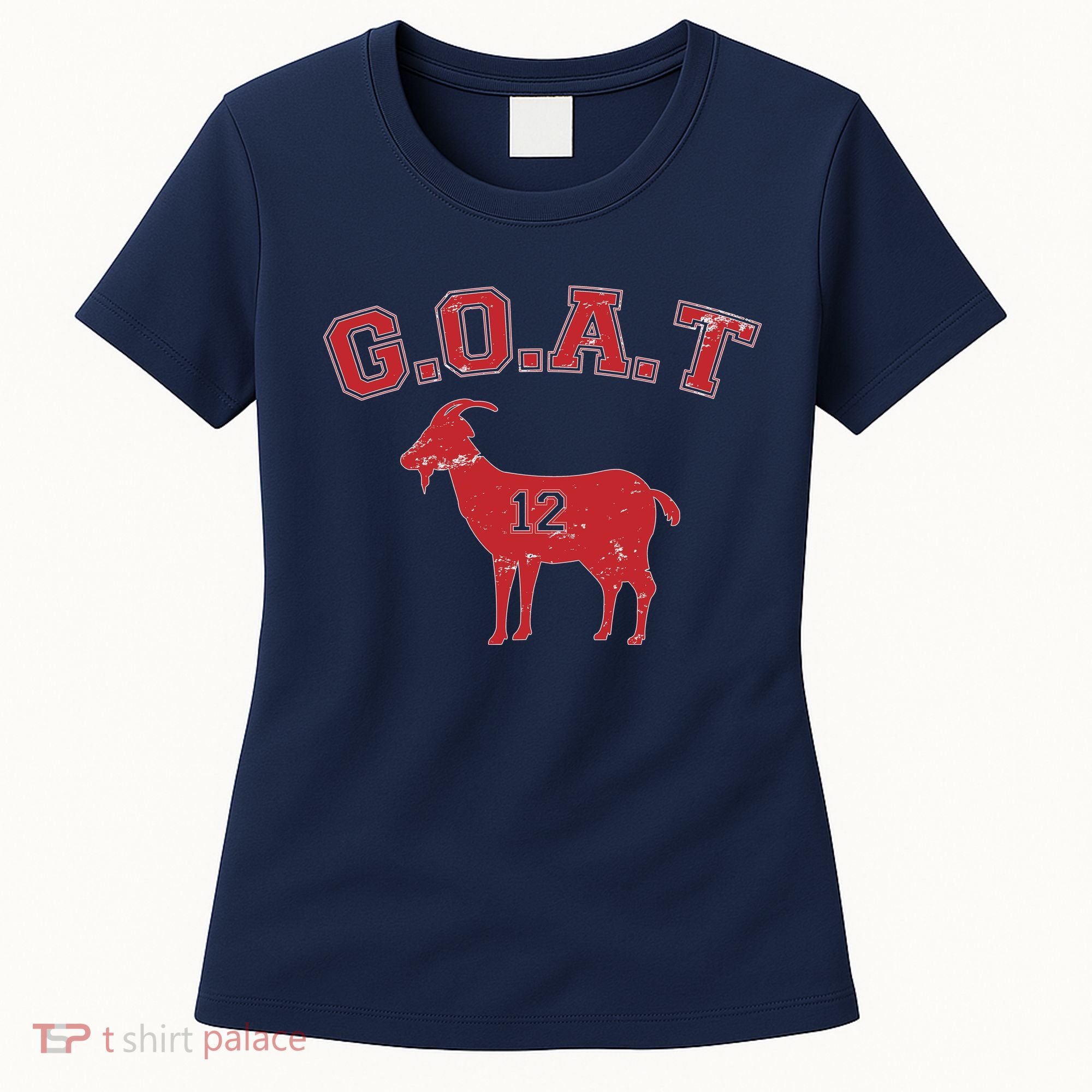 Goat 12 New England Football Fan Women's T-Shirt
