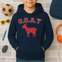 Goat 12 New England Football Fan Kids Hoodie thumb 2