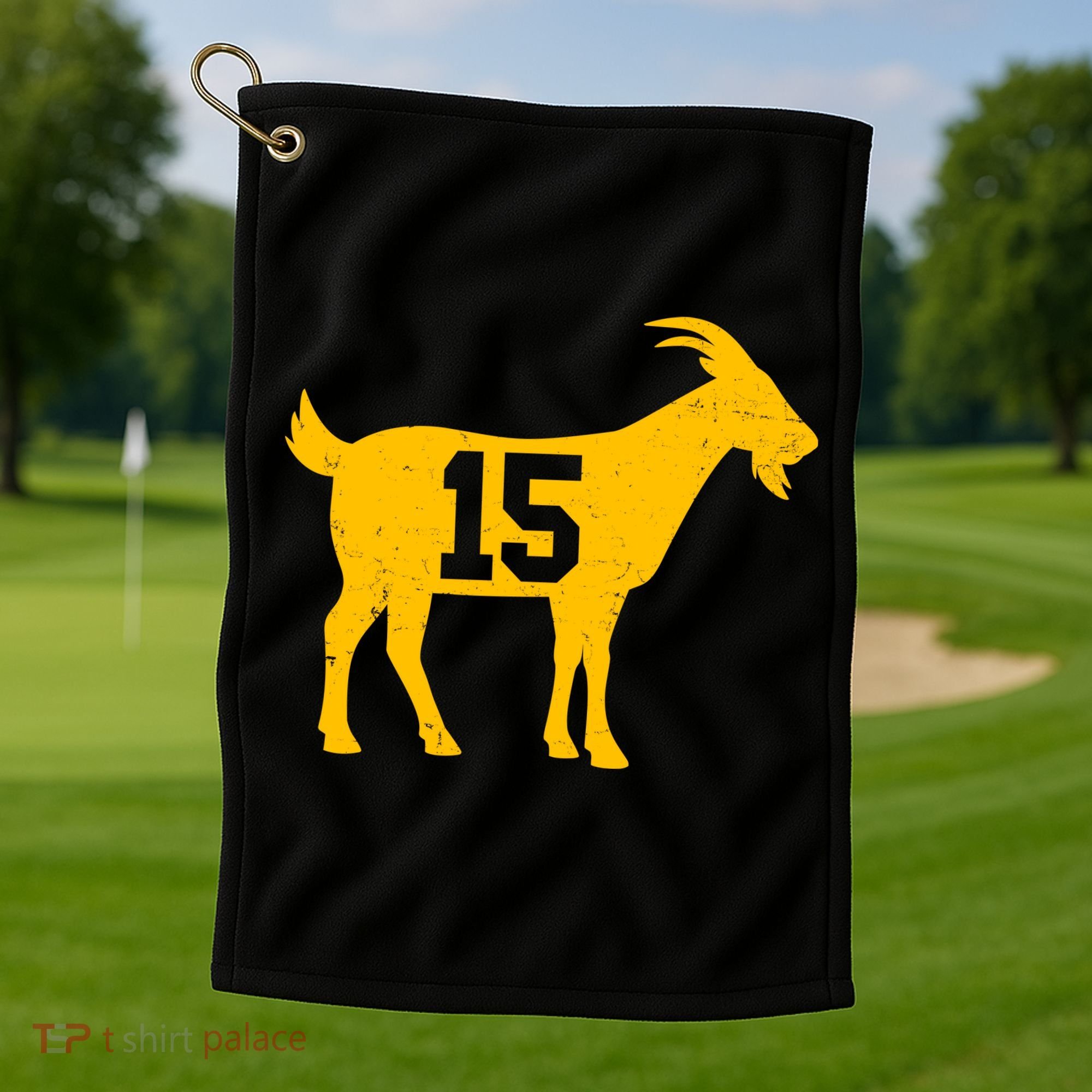 GOAT 15 Kansas City KC Football Golf Towel