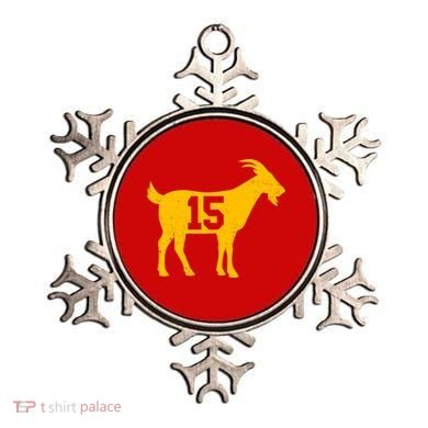 GOAT 15 Kansas City KC Football Ornament