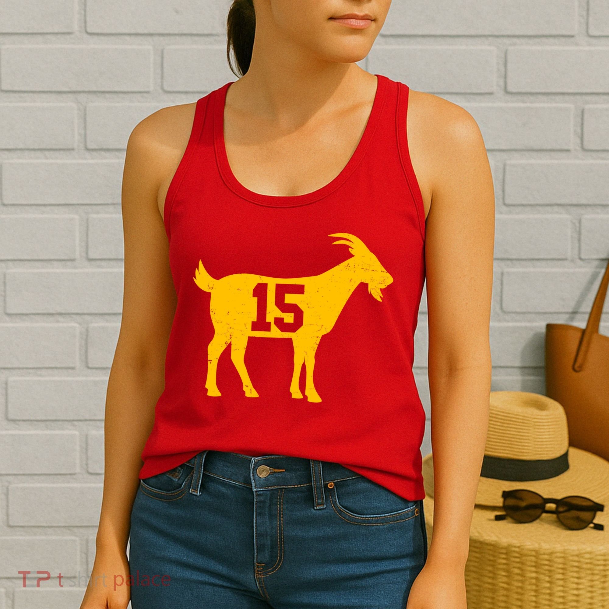 GOAT 15 Kansas City KC Football Women's Tank Top