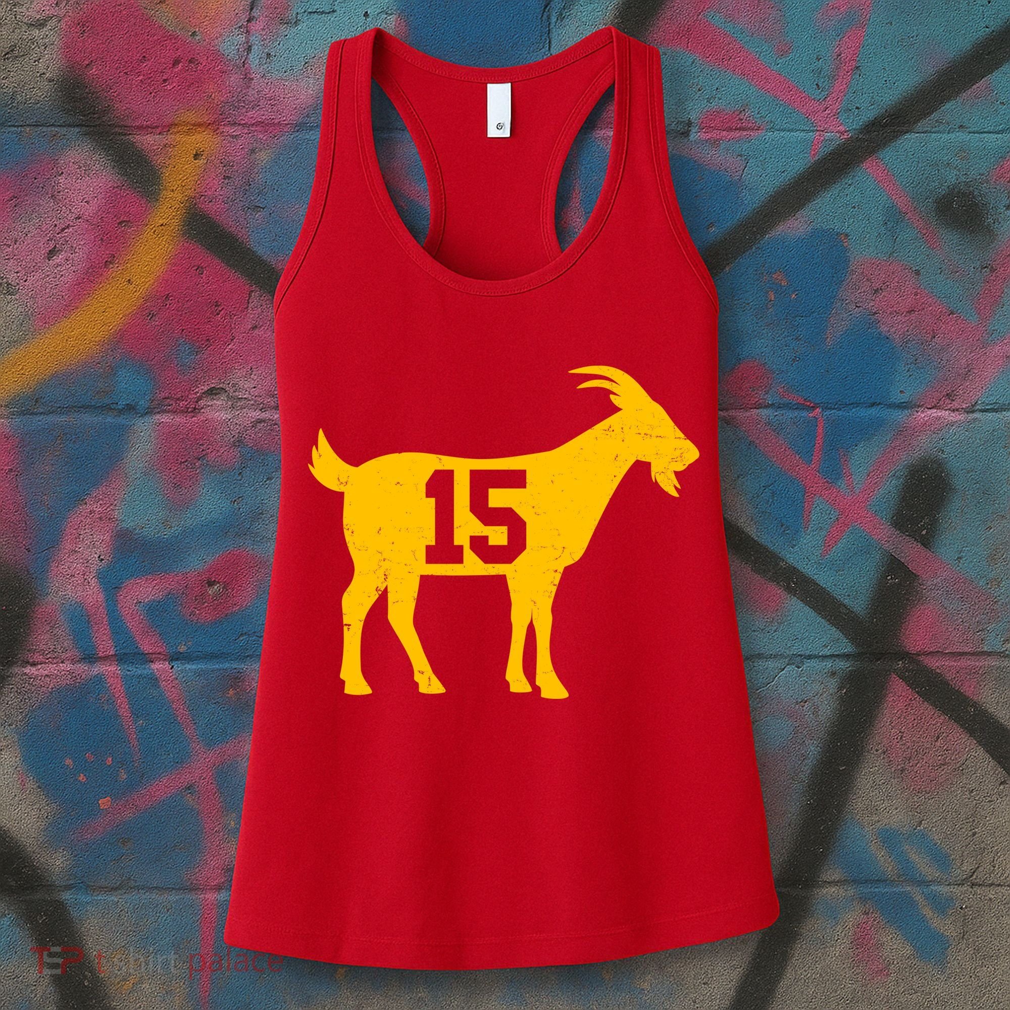 GOAT 15 Kansas City KC Football Women's Tank Top
