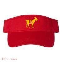 GOAT 15 Kansas City KC Football Visor thumb 0