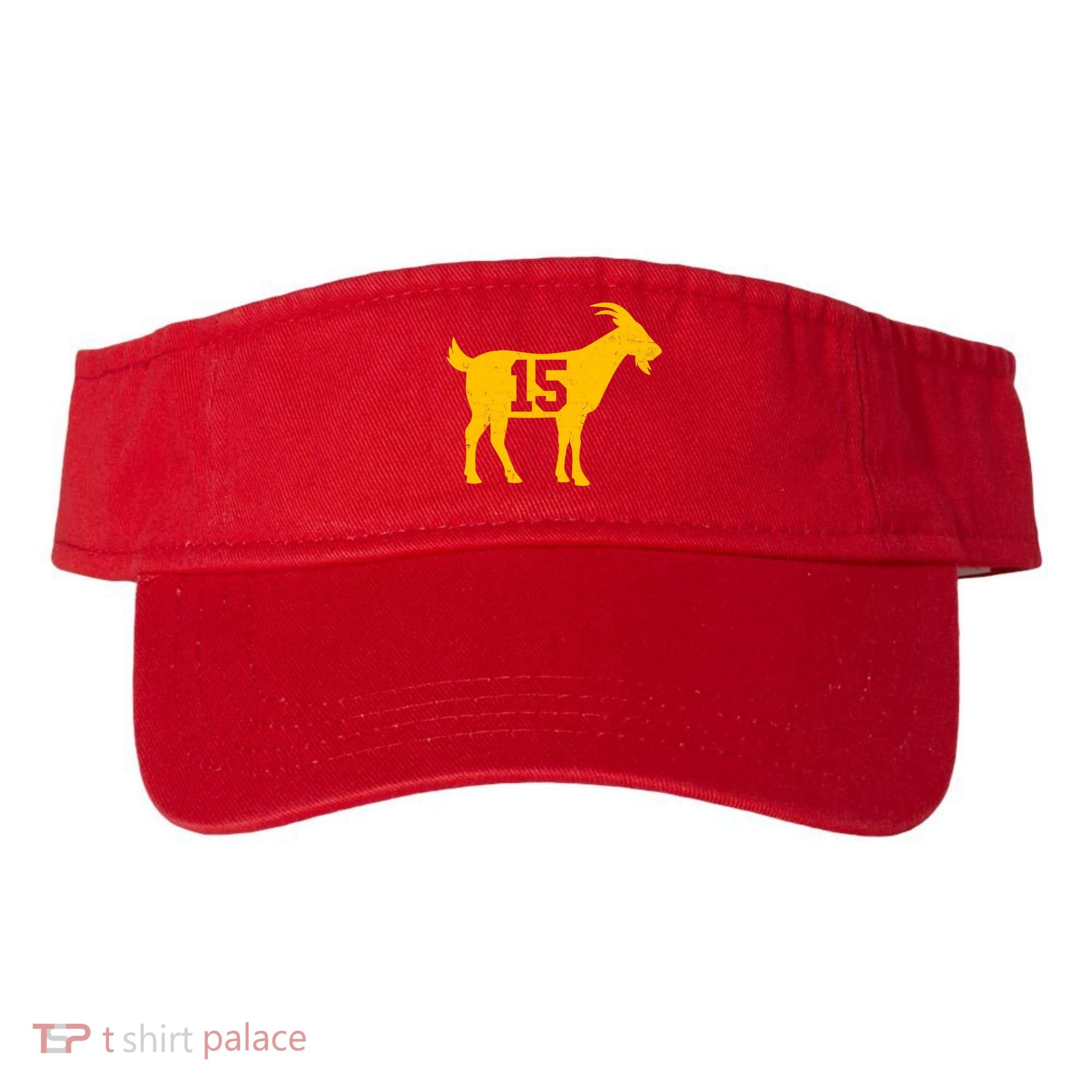 GOAT 15 Kansas City KC Football Visor