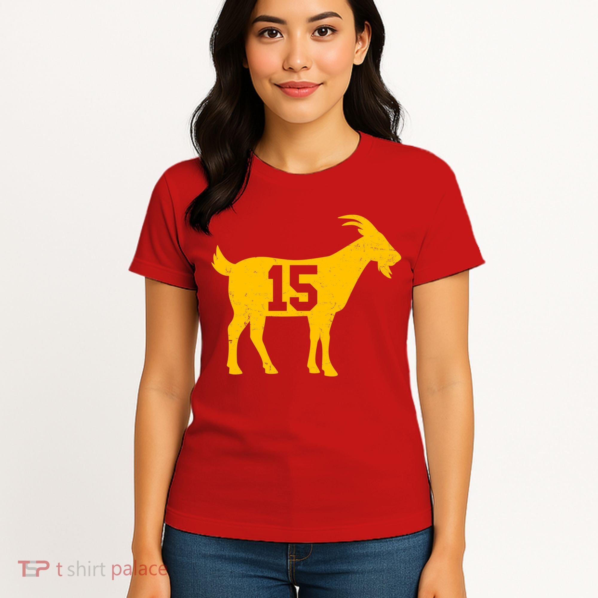GOAT 15 Kansas City KC Football Women's T-Shirt