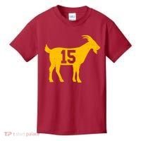 GOAT 15 Kansas City KC Football Kids T-Shirt thumb 0