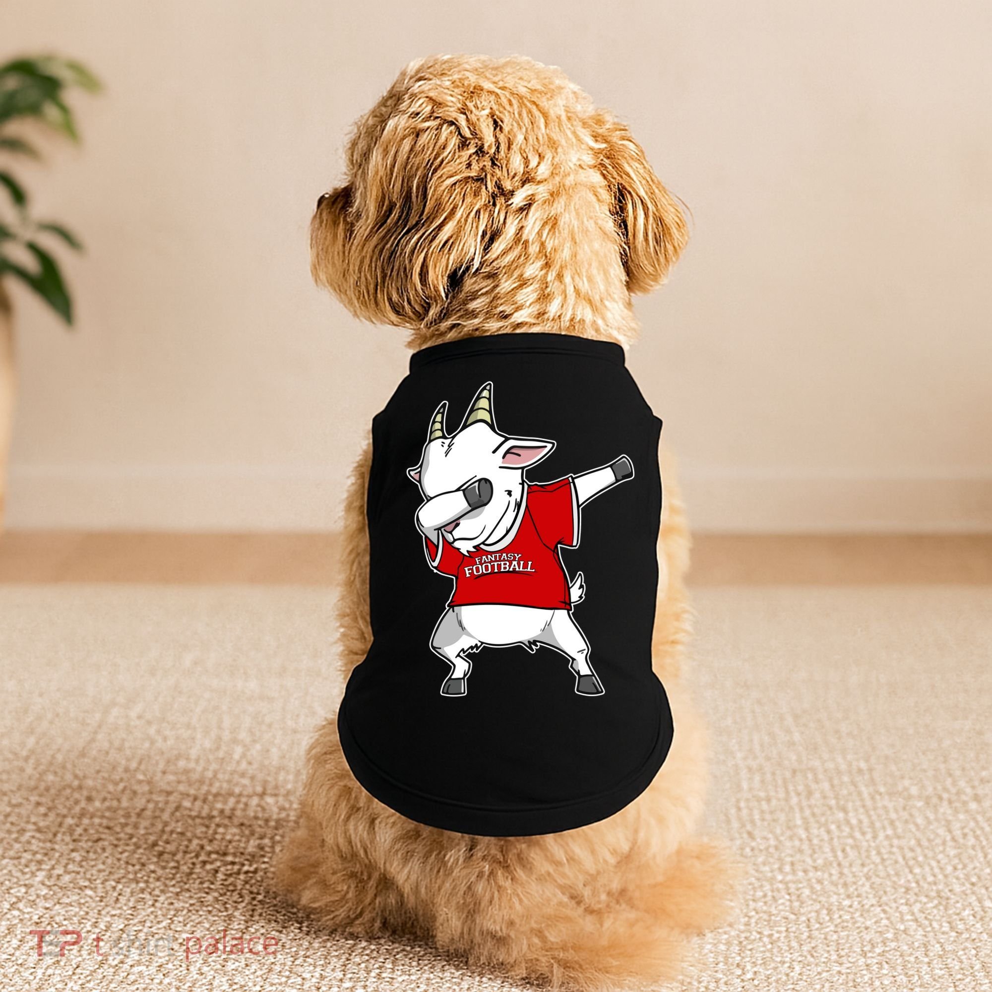 GOAT Dabbing Fantasy Football Champion Doggie Tank