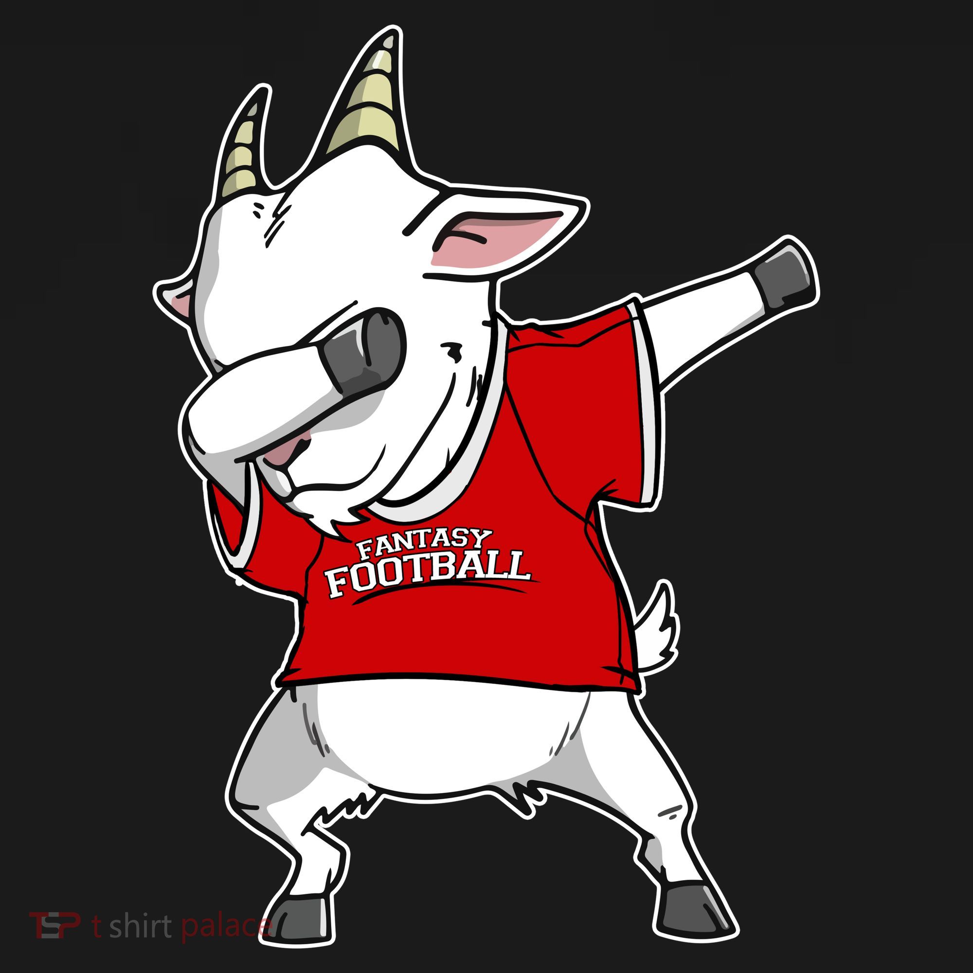 GOAT Dabbing Fantasy Football Champion Doggie Tank