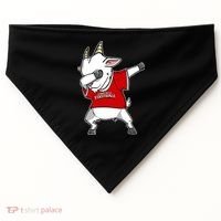GOAT Dabbing Fantasy Football Champion USA-Made Doggie Bandana thumb 0