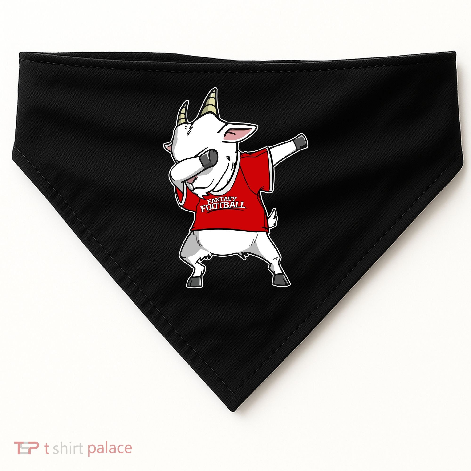 GOAT Dabbing Fantasy Football Champion USA-Made Doggie Bandana