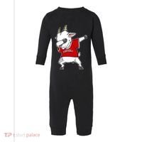 GOAT Dabbing Fantasy Football Champion Infant Fleece One Piece thumb 0