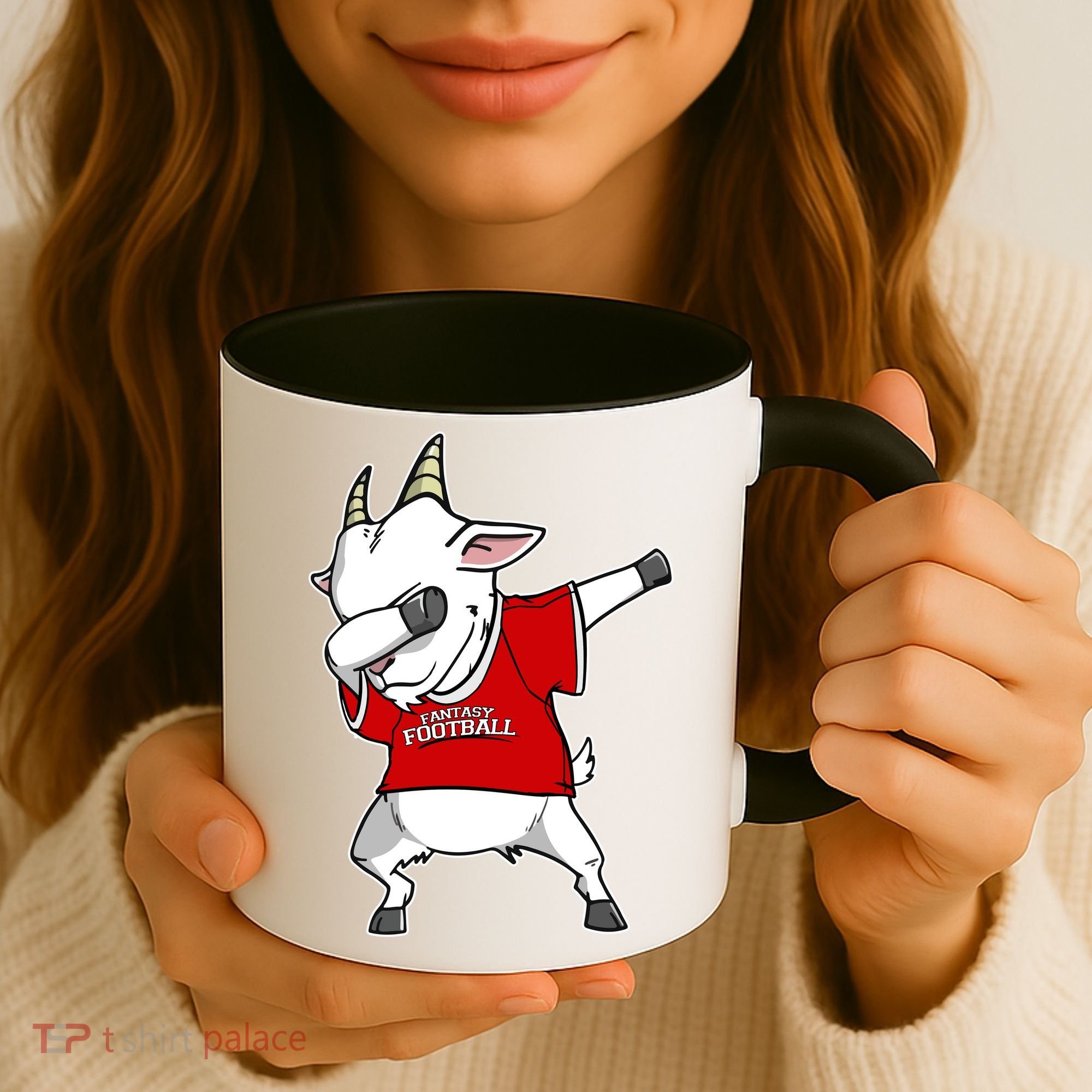 GOAT Dabbing Fantasy Football Champion Coffee Mug