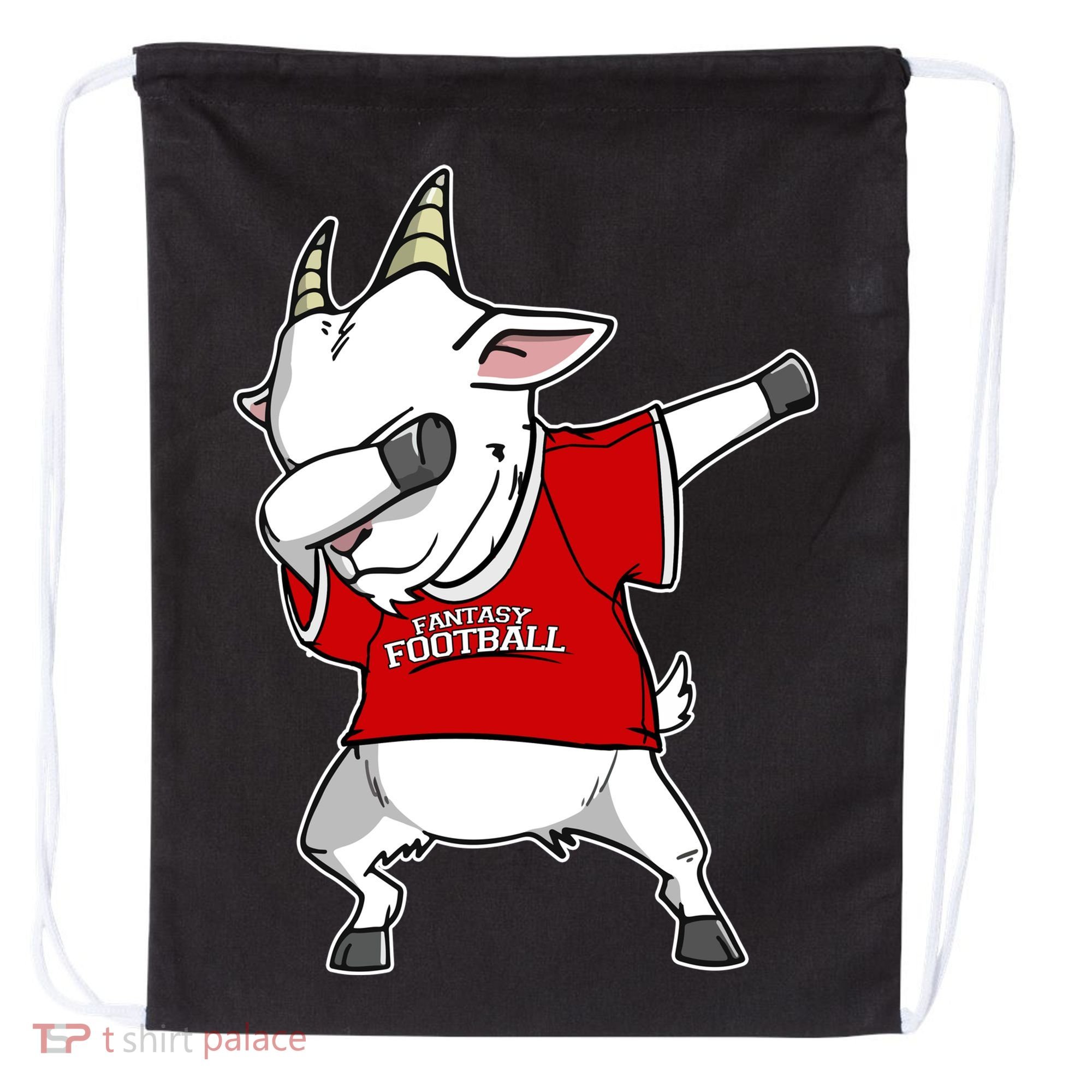 GOAT Dabbing Fantasy Football Champion Drawstring Bag