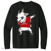 GOAT Dabbing Fantasy Football Champion V.I.T. Fleece Crew Sweatshirt thumb 0