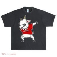 GOAT Dabbing Fantasy Football Champion Urban Oversized Heavyweight T-Shirt thumb 0