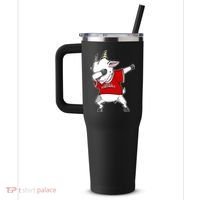 GOAT Dabbing Fantasy Football Champion 40oz Vacuum Insulated Stainless Steel Travel Tumbler thumb 2