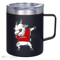 GOAT Dabbing Fantasy Football Champion 12oz Stainless Steel Coffee Mug thumb 0