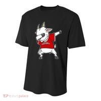 GOAT Dabbing Fantasy Football Champion Youth Performance Sprint T-Shirt thumb 0