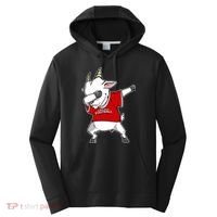 GOAT Dabbing Fantasy Football Champion Performance Fleece Hoodie thumb 0