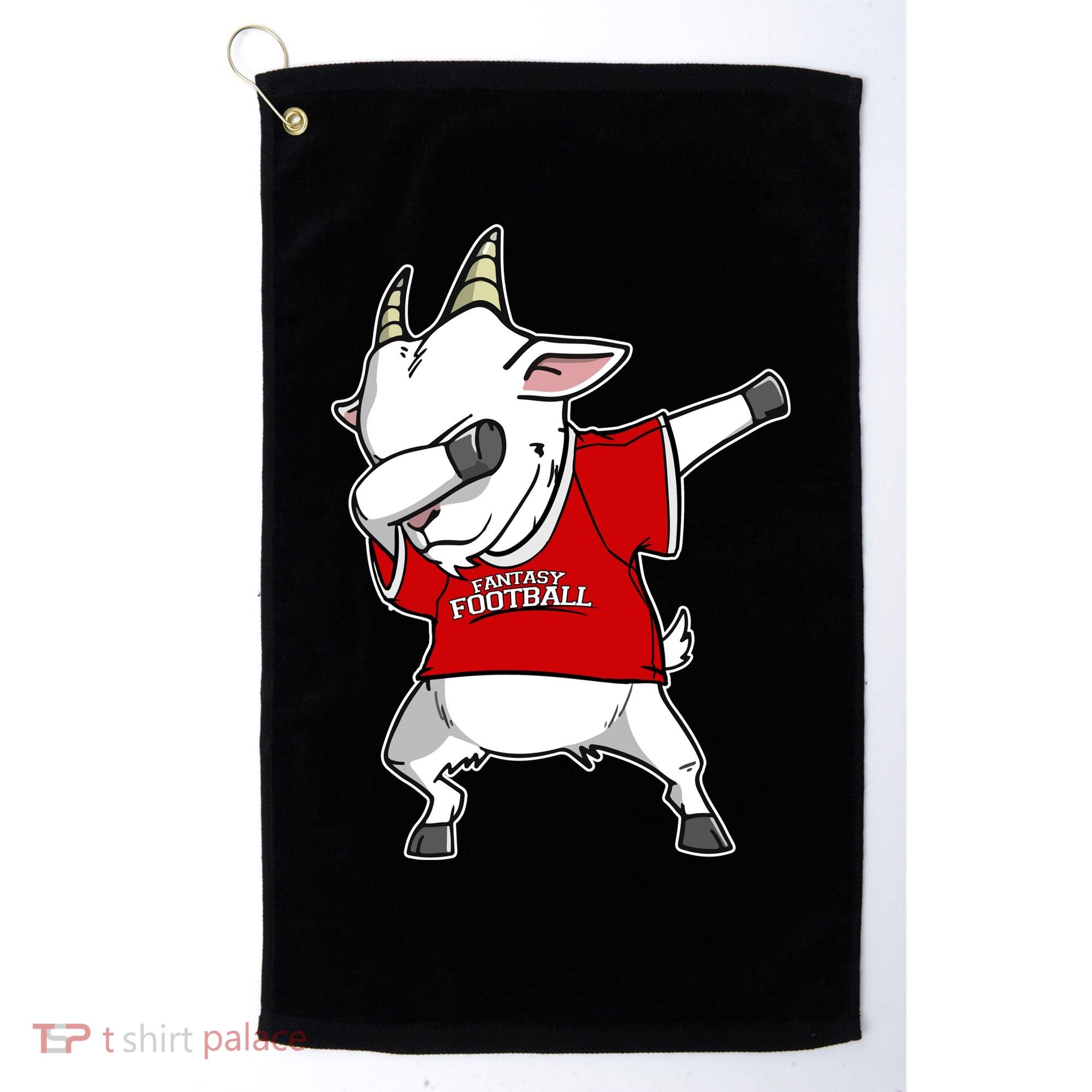 GOAT Dabbing Fantasy Football Champion Golf Towel