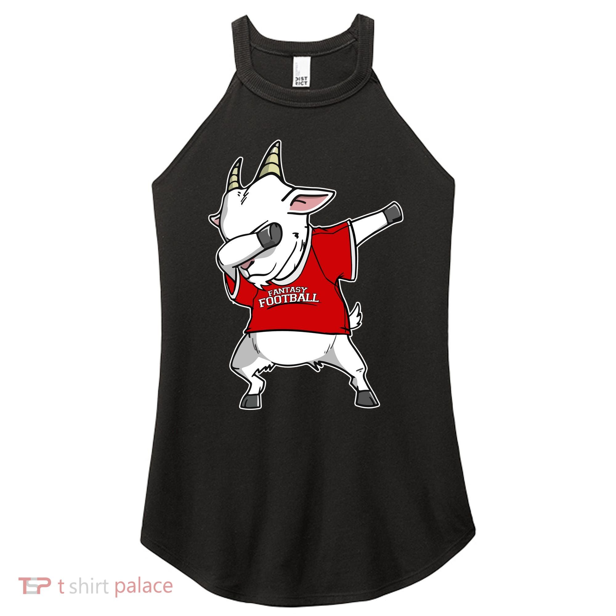 GOAT Dabbing Fantasy Football Champion Women's Perfect Tri Rocker Tank