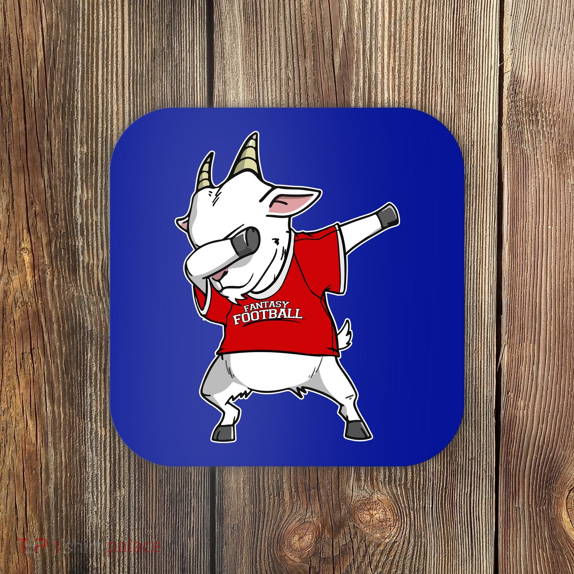 GOAT Dabbing Fantasy Football Champion Coaster
