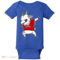 GOAT Dabbing Fantasy Football Champion Baby Bodysuit thumb 0