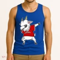 GOAT Dabbing Fantasy Football Champion Tank Top thumb 3