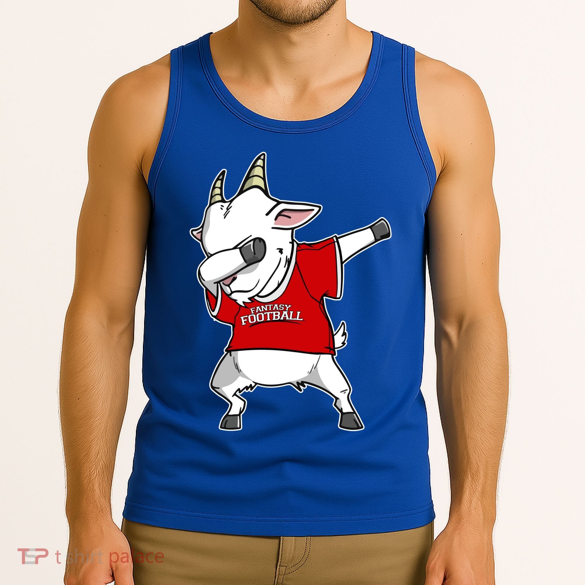 GOAT Dabbing Fantasy Football Champion Tank Top