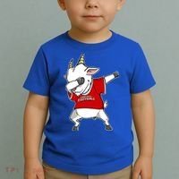 GOAT Dabbing Fantasy Football Champion Toddler T-Shirt thumb 2