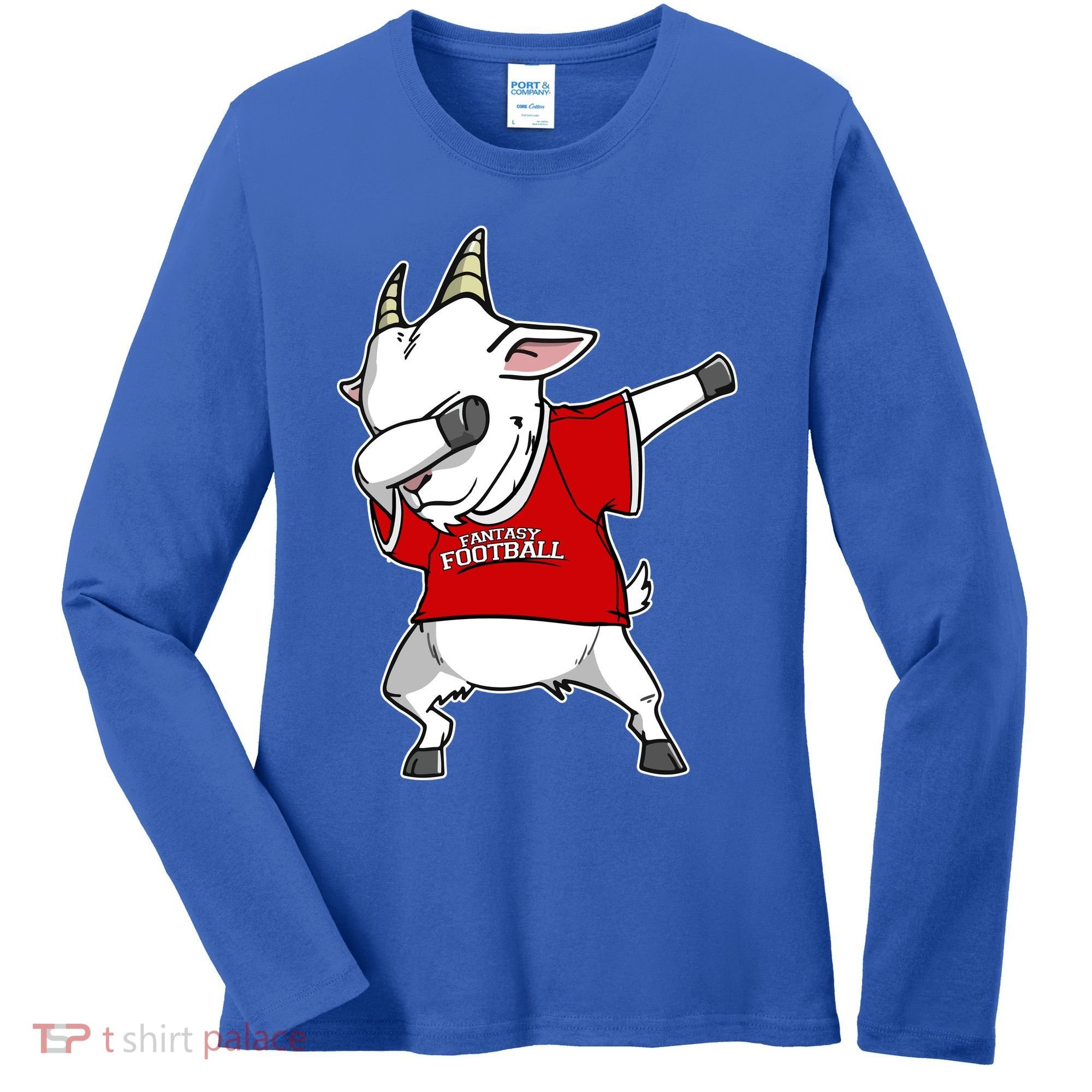 GOAT Dabbing Fantasy Football Champion Women's Long Sleeve Shirt