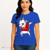GOAT Dabbing Fantasy Football Champion Women's T-Shirt thumb 4