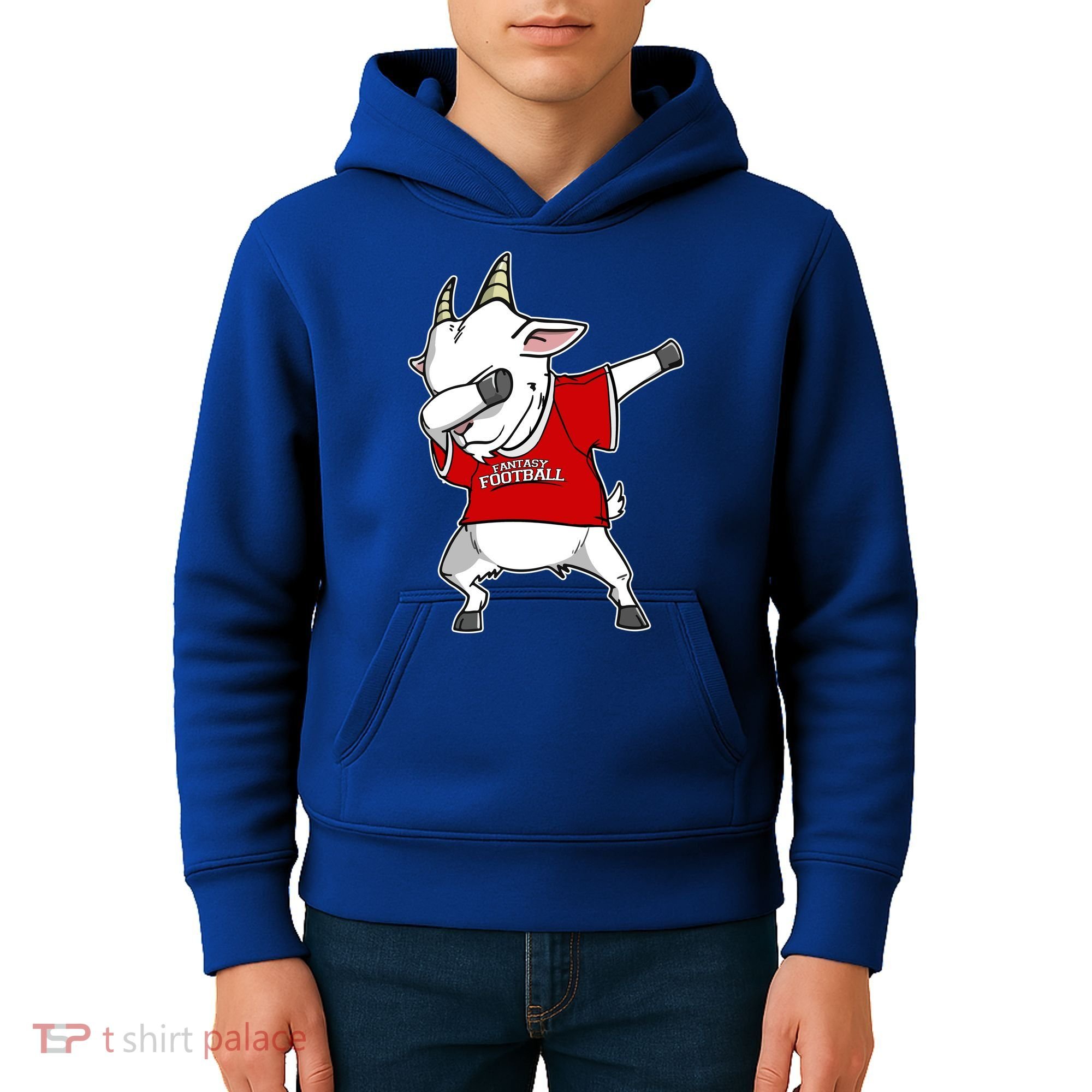 GOAT Dabbing Fantasy Football Champion Kids Hoodie