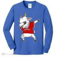 GOAT Dabbing Fantasy Football Champion Kids Long Sleeve Shirt thumb 0