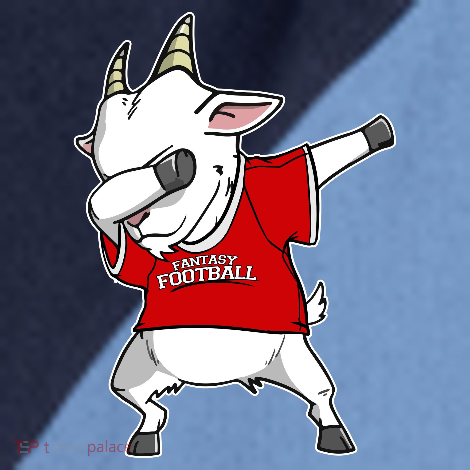 GOAT Dabbing Fantasy Football Champion Raglan Baseball Sleeve Shirt