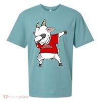 GOAT Dabbing Fantasy Football Champion Sueded Cloud Jersey T-Shirt thumb 0